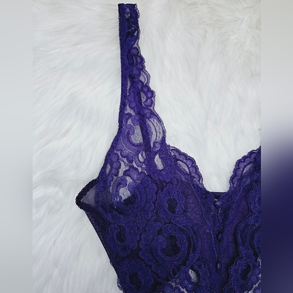 Rare Vintage Victoria's Secret Crown Label French Cut Teddy - Picture 3 of 8